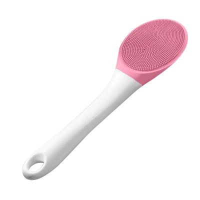 sponges scrubber natural shower massage electric silica gel magic silicone long handle body cleaning bath brushes